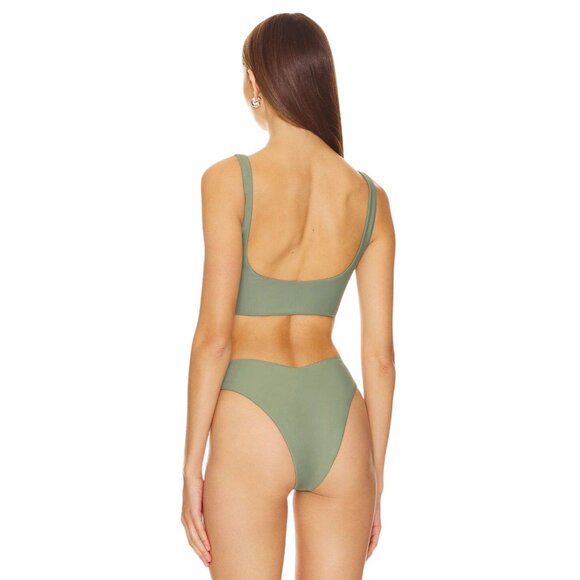 lovewave the Nicks Bikini Top in Olive Small Womens Swimsuit - Picture 3 of 8